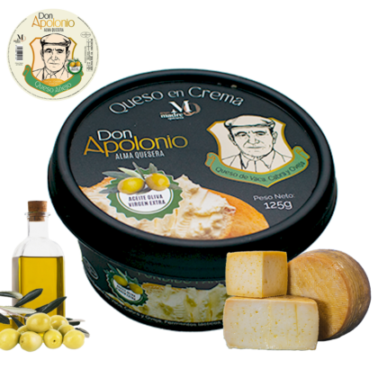 Crema de queso Ibérico Añejo en Aceite de Oliva Virgen Extra Don Apolonio